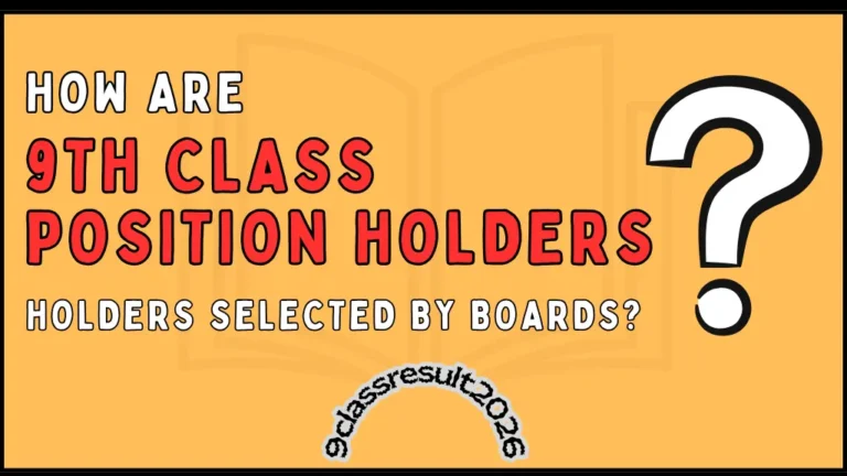 How do Boards select 9th Class Position Holders?